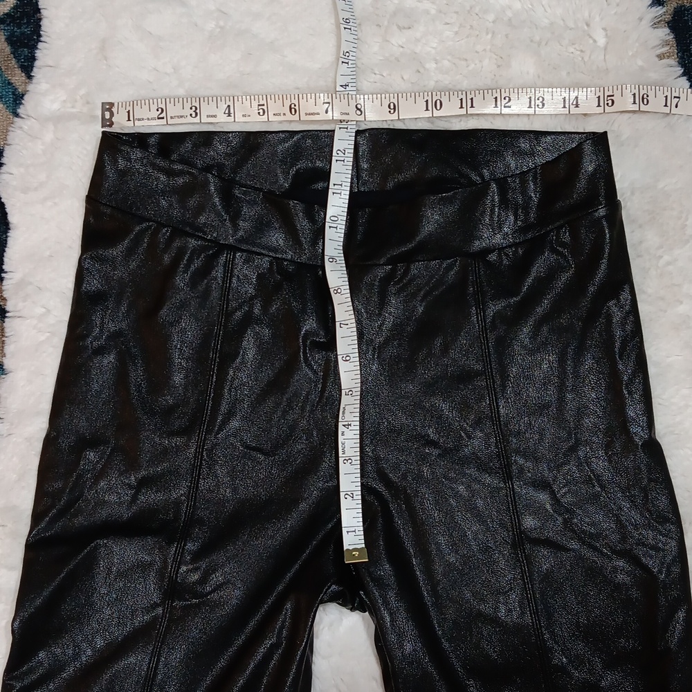 Commando Faux Leather Split Front Black Pants Wom… - image 6
